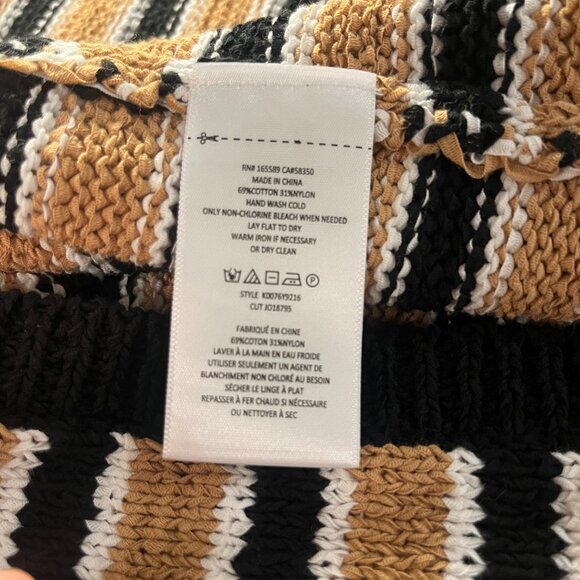 Joie Omer Stripe Long Sleeve Midi Sweater Dress Size M - Picture 10 of 10